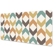 Podkładki na biurko - Mata na biurko Geometryczne retro kształty 90x45 cm - miniaturka - grafika 1