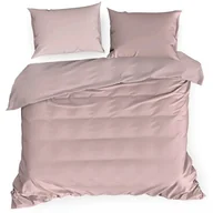 Pościel - Eurofirany Pościel pudrowa satyna bawełniana Nova3 220x200 ef-psc-nova3puder-220 - miniaturka - grafika 1