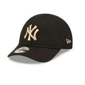 Czapki męskie - Czapka z daszkiem dziecięca New Era 9FORTY MLB NY New York Yankees Infant League Essential Brązowa - 60298882 - miniaturka - grafika 1
