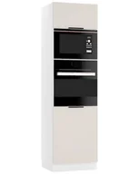 Szafki kuchenne - Słupek Alto Do Zabudowy Piekarnika I Mikrofalówki 60X213 Cm Laminat Kaszmir - miniaturka - grafika 1