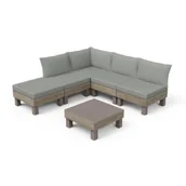 Meble ogrodowe - KETER Zestaw mebli ogrodowych Elements 262541 Beżowo-zielony - miniaturka - grafika 1