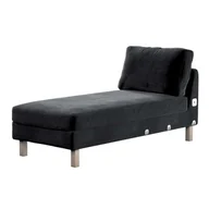 Pokrowce na meble - Dekoria pl pl Pokrowiec na szezlong Karlstad dostawka krótki głęboka czerń 80 x 160 x 80 cm Velvet 733-704-17 - miniaturka - grafika 1
