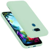 Etui i futerały do telefonów - Pokrowiec Do LG K40S Etui w LIQUID JASNO ZIELONY TPU Silikon Case Cover Obudowa Ochronny Cadorabo - miniaturka - grafika 1