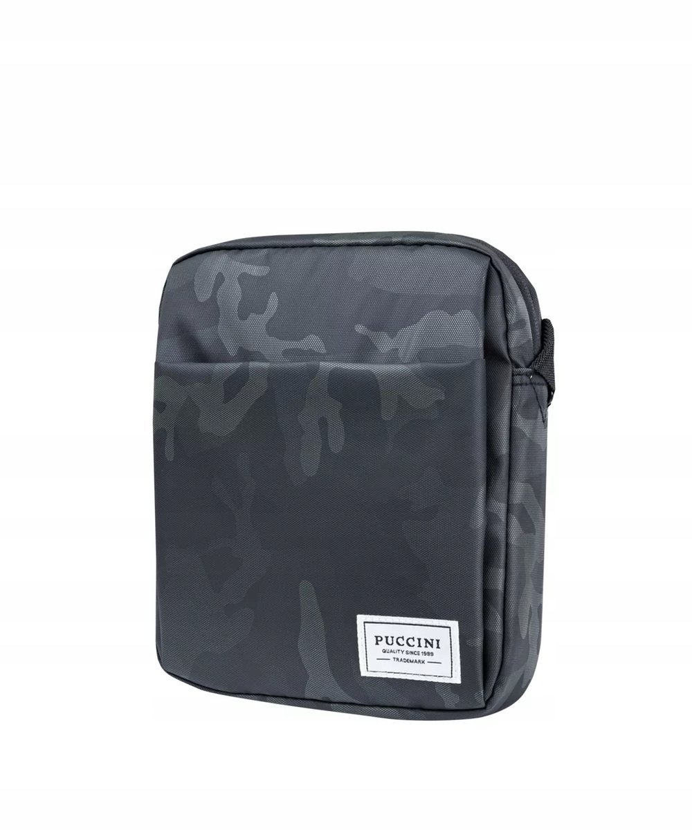 Saszetka Nerka Męska Torba Listonoszka PUCCINI Camo Moro Antracyt BM4028 8