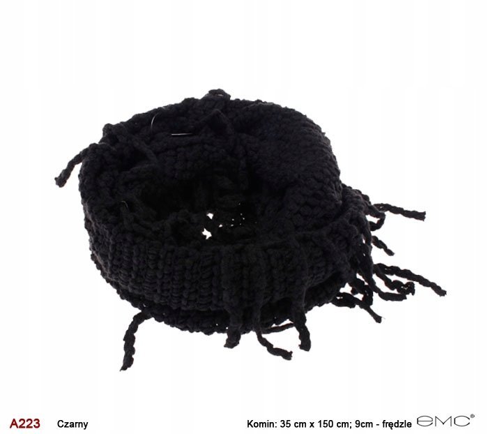 Czarny Komin Otulacz Porzadny Prezent Dla Niej