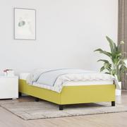 Łóżka - Lumarko Rama łóżka, zielona, 80 x 200 cm, tapicerowana tkaniną - miniaturka - grafika 1