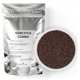 Gorczyca Czarna Ziarno Gorczycy Czarnej 100G - Przyprawy i zioła sypkie - miniaturka - grafika 1