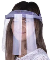 Przyłbice ochronne - Przyłbica podologiczna ochronna WM PRO uchylna ultralekka wygodna certyfikowana produkt polski Transparent - Fiolet - miniaturka - grafika 1