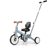 Rowerki trójkołowe - Milly Mally Rowerek 5w1 Optimus Max Denim - miniaturka - grafika 1