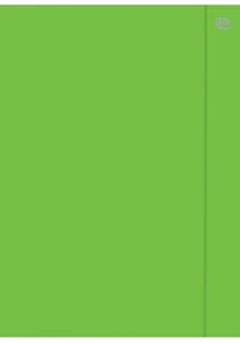 INTERDRUK  Teczka z gumką A4+ Fluo zielona (10szt) - Artykuły biurowe - miniaturka - grafika 1