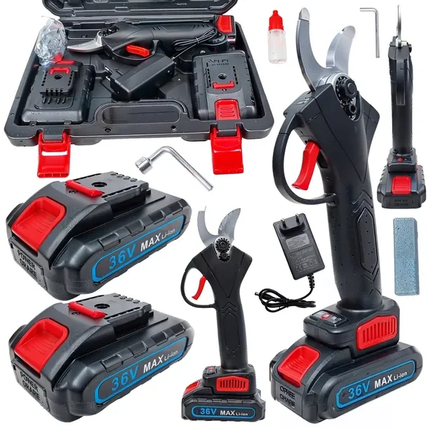 Sekator akumulatorowy Ondragon 36V 500W do cięcia gałęzi do 30 mm