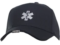 Czapki damskie - Czapka LED ESKULAP odblaskowa z latarką - czarna - miniaturka - grafika 1