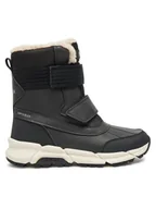 Buty dla chłopców - Geox Śniegowce J Flexyper Plus Boy J46LCF 0MEFU C9999 S Czarny - miniaturka - grafika 1