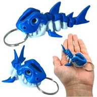 Breloki - Ruchomy Brelok - Szkielet Rekina, Skeleton Shark, Brelok do Kluczy - miniaturka - grafika 1