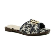 Klapki i japonki damskie - Guess Klapki z dodatkiem skóry - miniaturka - grafika 1