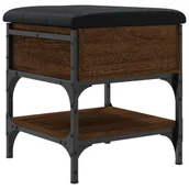 Szafki na buty - vidaXL Ławka na buty w kolorze brązowego dębu 42x42x45 cm Materiał drewnopochodny - miniaturka - grafika 1