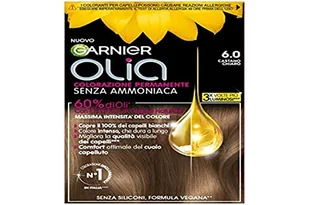 Garnier Olia farba do włosów bez amoniaku, pokrywa 100% białych włosów, jasnobrązowy - Farby do włosów i szampony koloryzujące - miniaturka - grafika 1