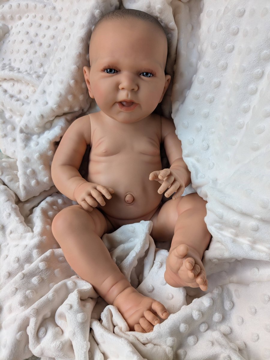 Duża lalka bobas, hiszpańska, cała winylowa, Matti 52 cm