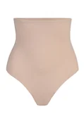 Majtki damskie - Majtki wyszczuplające stringi damskie Lizzy beżowe, Teyli - miniaturka - grafika 1