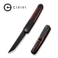 Noże - Nóż składany Civivi KwaiQ Burgundy/Black G10, Black Stonewashed Nitro-V by Rafal Brzeski (C23015-1) - miniaturka - grafika 1