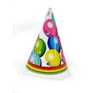 Urodziny dziecka - Arpex Czapeczki urodzinowe Kolorowe Party 6 szt. - miniaturka - grafika 1