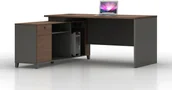 Biurka - Biurko narożne Angel Loft Work Dark 160 cm - miniaturka - grafika 1