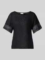 Koszulki i topy damskie - T-shirt z koronką szydełkową model ‘NULAN’ - miniaturka - grafika 1