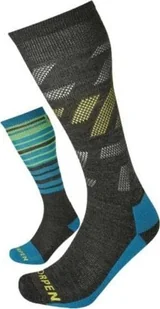 Lorpen Slidinėjimo kojinės Lorpen S2MME Ski Mid Men 2 Pack Eco - Pilka / Mėlyna - L 43-46 - Skarpety termoaktywne - miniaturka - grafika 1
