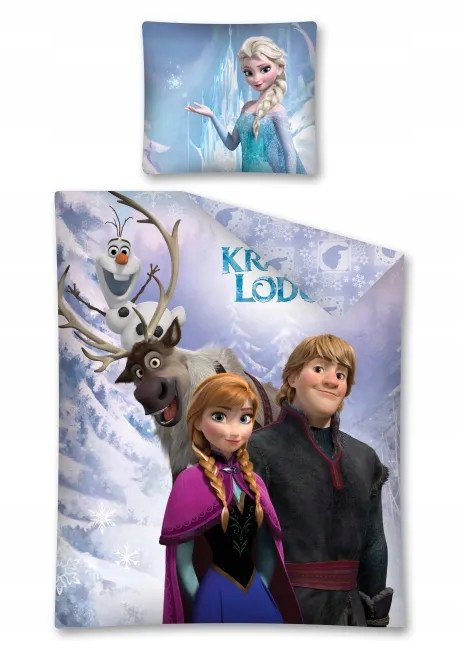 Pościel 140x200 70x80 Frozen Kraina Lodu Anna Kristoff Olaf 140 200 70 80