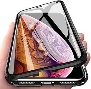 360° Magnet Slim Metal Case dla Samsung Galaxy A54 5G Etui ochronne na telefon komórkowy Etui ochronne na telefon komórkowy Czarny - Etui i futerały do telefonów - miniaturka - grafika 1