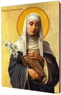 Dewocjonalia - Art christiana Ikona święta Katarzyna ze Sieny ACHI089 - miniaturka - grafika 1