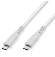 Kable USB - VALUE Kabel kompatybilny z USB 3.2 Gen 2, PD Power Delivery 60W, C-C, M/M, biały, 5 m - miniaturka - grafika 1