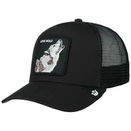 Czapki i chusty sportowe męskie - Czapka Lone Wolf Trucker by Goorin Bros., czarno-szary, One Size - miniaturka - grafika 1