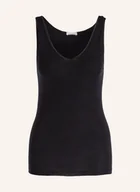 Koszulki i topy damskie - Hanro Top Woolen Silk schwarz - miniaturka - grafika 1