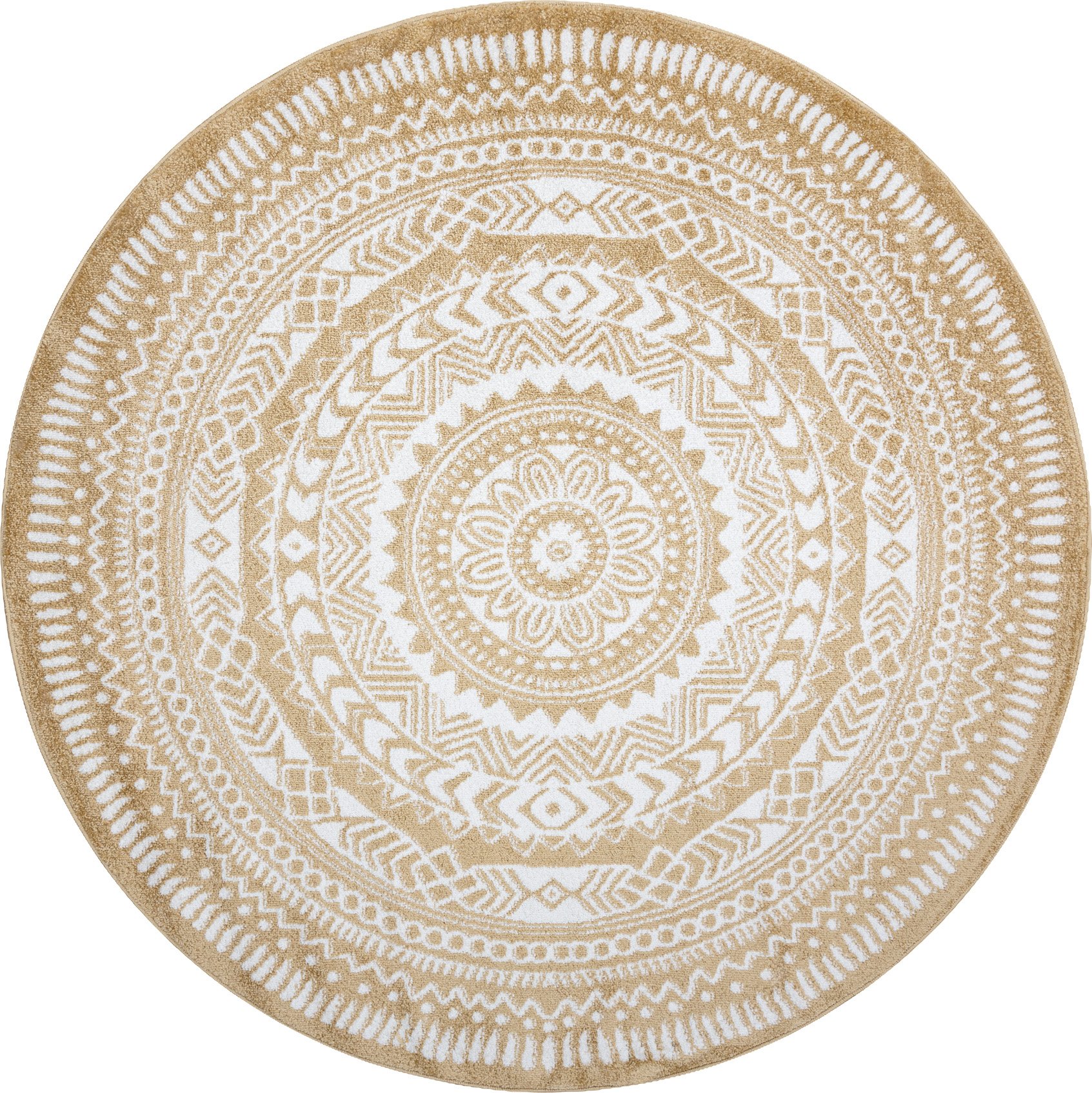 Dywan FUN Napkin serweta koło - złoty żółty koło 160 cm