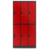 Szafy biurowe - JAN NOWAK model IGOR szafa socjalna BHP ubraniowa  6-drzwiowa - miniaturka - grafika 1