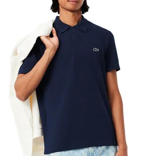 Koszulka Lacoste Regular Fit Cotton Blend Polo DH5522-166 - granatowa - Koszulki męskie - miniaturka - grafika 1