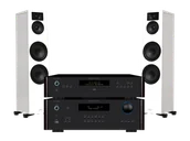 Zestawy stereo - Rotel RA 1572 MkII (czarny) + RCD-1572 MKII (czarny) + Lira 6 (biały) - miniaturka - grafika 1
