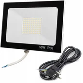 Halogeny - Halogen Lampa Naświetlacz LED 50W NW 5500lm + KABEL - miniaturka - grafika 1