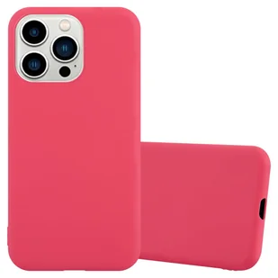 Pokrowiec Do Apple iPhone 14 PRO Etui w CANDY CZERWONY TPU Silikon Obudowa Case Cover Ochronny Plecki Cadorabo - Etui i futerały do telefonów - miniaturka - grafika 1