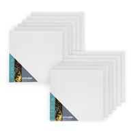 Podobrazia, bloki, papiery - Podobrazie 25X25 Cm Płótno Malarskie Zestaw 12 Szt - miniaturka - grafika 1