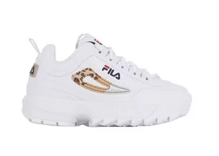 Buty dla dziewczynek - Buty Dziewczęce Fila Disruptor F Sneakersy Białe-29 - grafika 1