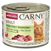 Mokra karma dla kotów - Animonda Carny Carny Adult Kurczak + Indyk + Królik puszka 200g MS_15766 - miniaturka - grafika 1