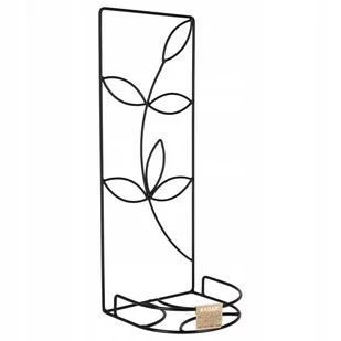 Kwietnik wiszący metalowy 20 x 50 cm, czarny - Kwietniki Kwietnik wiszący metalowy 20 x 50 cm, czarny - Kwietniki - miniaturka - grafika 1