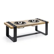 Miski dla psów - Karlie Designed by Lotte Drewniany zestaw obiadowy Karinto 350 ml - miniaturka - grafika 1