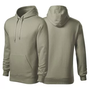 Bluza jasny khaki męska z logo na sercu nadrukiem logo firmy 320g 413 kolor 28 bluza cape - Moda i Uroda OUTLET - miniaturka - grafika 1