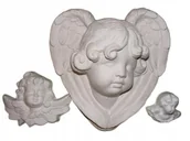 Figurki dekoracyjne - Anioł do powieszenie +  dwa mniejsze - miniaturka - grafika 1