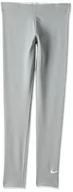 Legginsy - Nike dziewczęce G NSW Favorites Swsh Lggng Lbr legginsy, Lt Smoke Grey/White, 7 Lata - miniaturka - grafika 1