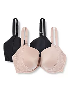 Be Yourself By345 - Biustonosze Zestaw 2 - Damskie - Wielokolorowe (Czarne/Beżowe) - EU:90G (rozmiar producenta: 34G) - Biustonosze - miniaturka - grafika 1