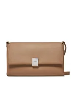 Torebki damskie - Calvin Klein Torebka Ck Plaque Medium Shoulder Bag K60K612783 Brązowy - miniaturka - grafika 1